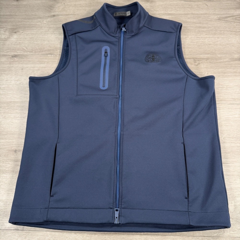 G/FORE Men's Twilight Repeller Vest Golf Performance Size Large New Seabury Blue